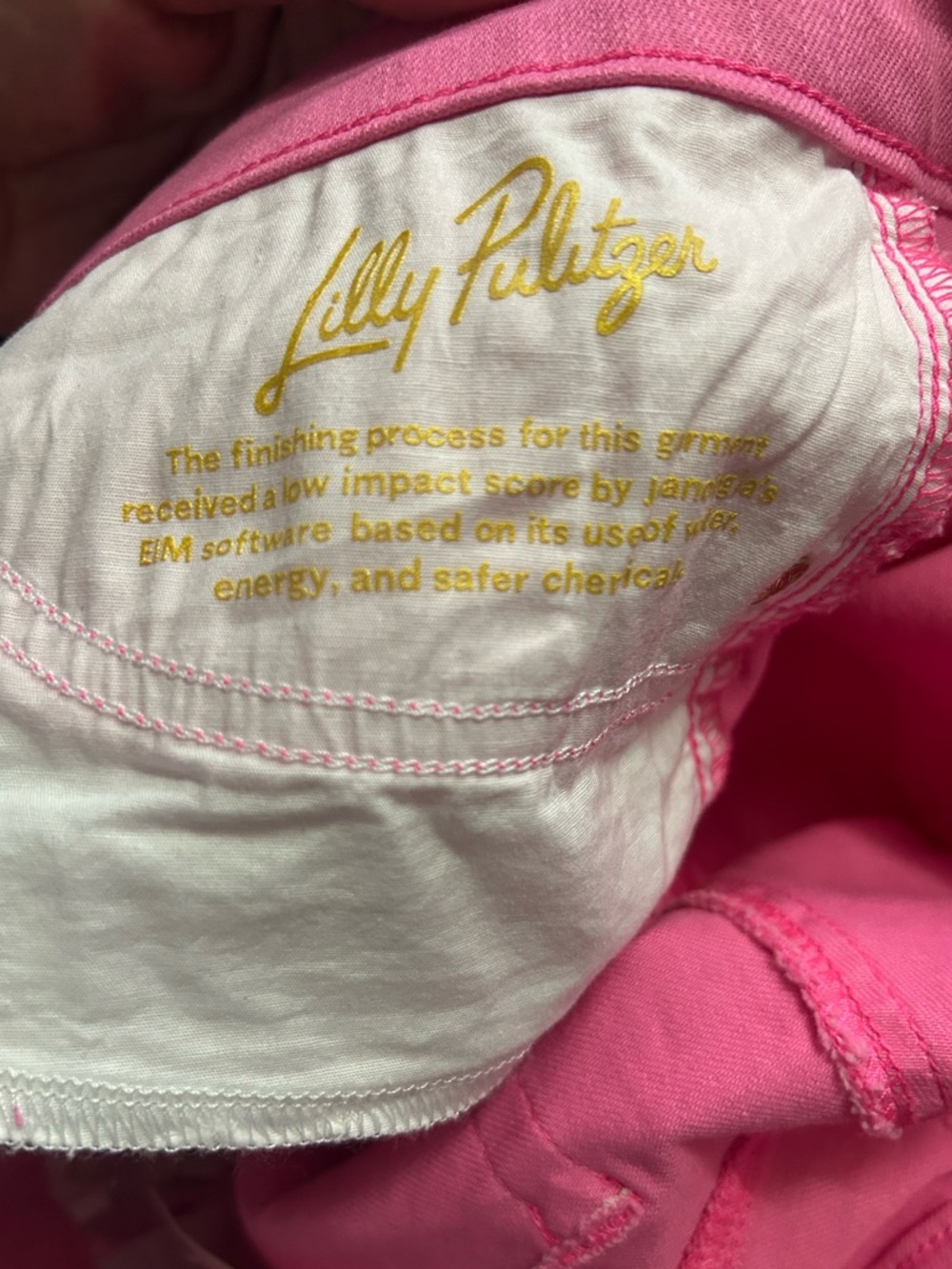 NWT LILLY PULITZER hot pink denim jeans. - Picture 2 of 16